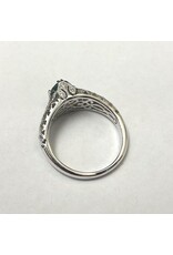 0.84ct Tourmaline & Diamond Ring 14KW