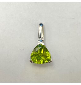 Peridot & Diamond Pendant