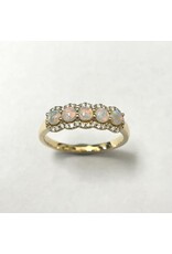 Opal & Diamond Ring 14KY