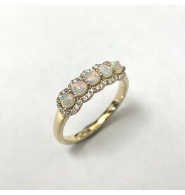 Opal & Diamond Ring