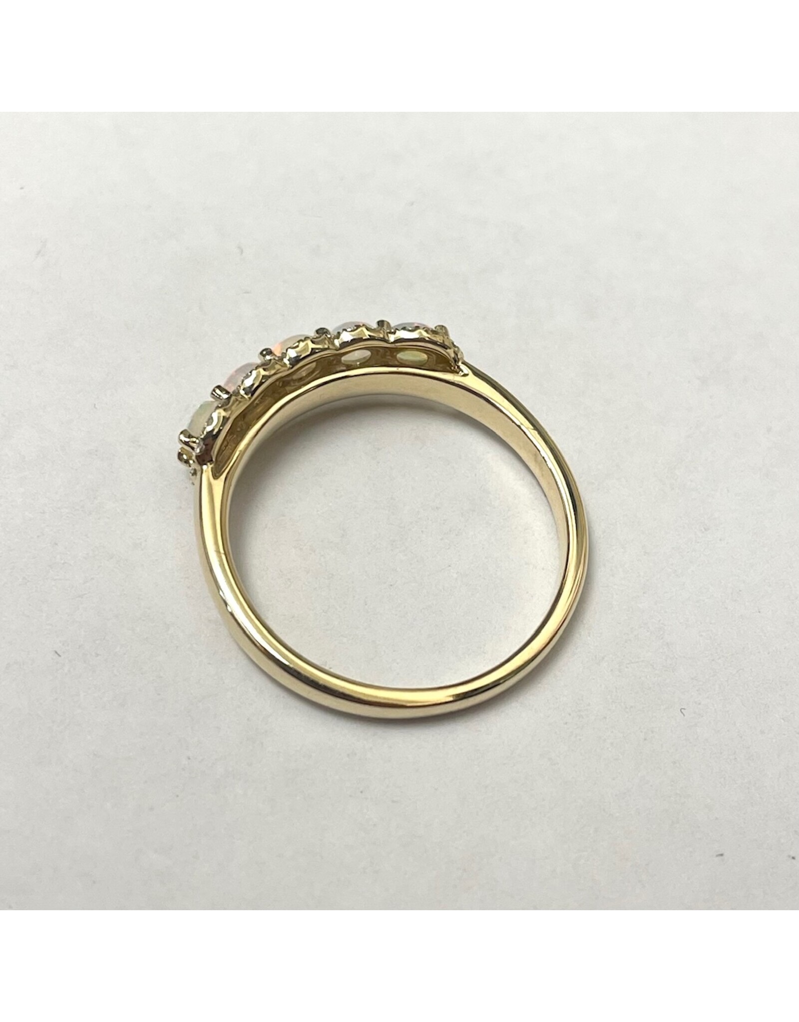 Opal & Diamond Ring 14KY