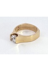 Channel Set Solitaire Semi-Mount Ring 14KY