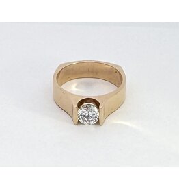 Channel Set Solitaire Semi-Mount Ring