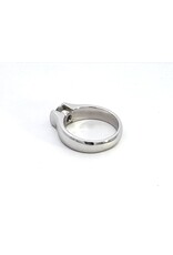 Channel Set Solitaire Semi-Mount Ring 14KW