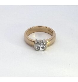 Semi-Bezel Set Solitaire Semi-Mount Ring