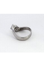Channel Twist Solitaire Semi-Mount Ring 14KW
