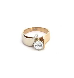 6 Prong Solitaire Contemporary Semi-Mount Ring