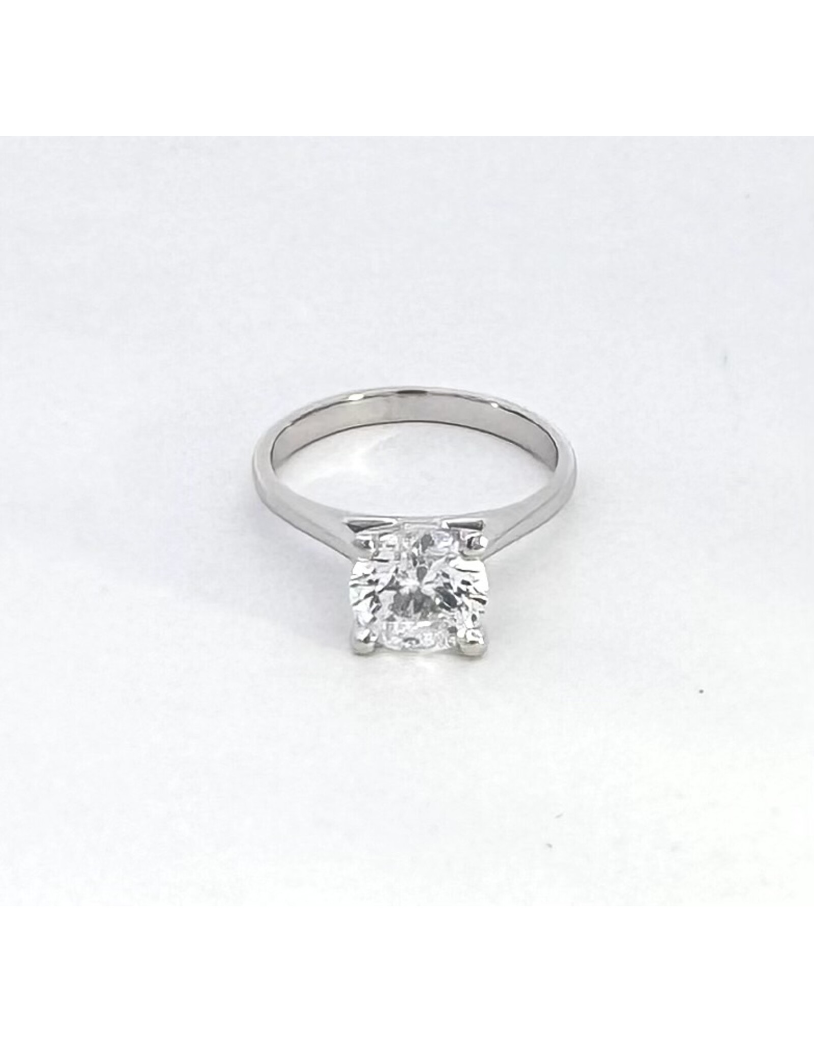 4 Prong Solitaire Semi-Mount Ring 14KW