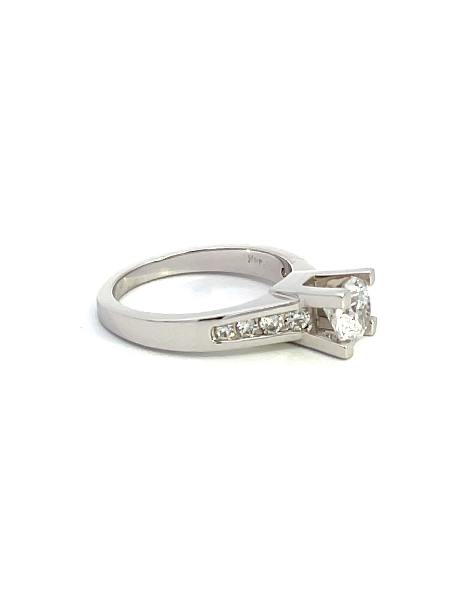 Channel Diamond Semi-Mount Ring 14KW
