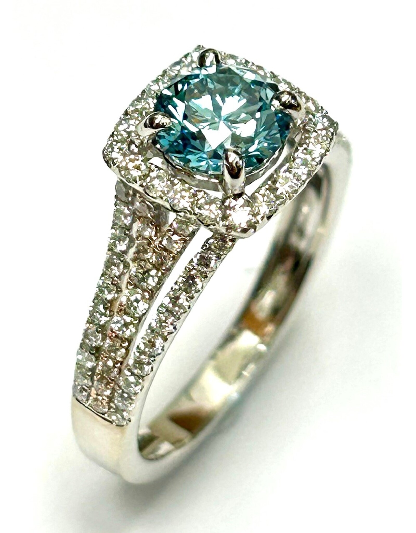 Fancy Coloured Diamond Ring 14KWR