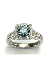 Fancy Coloured Diamond Ring 14KWR