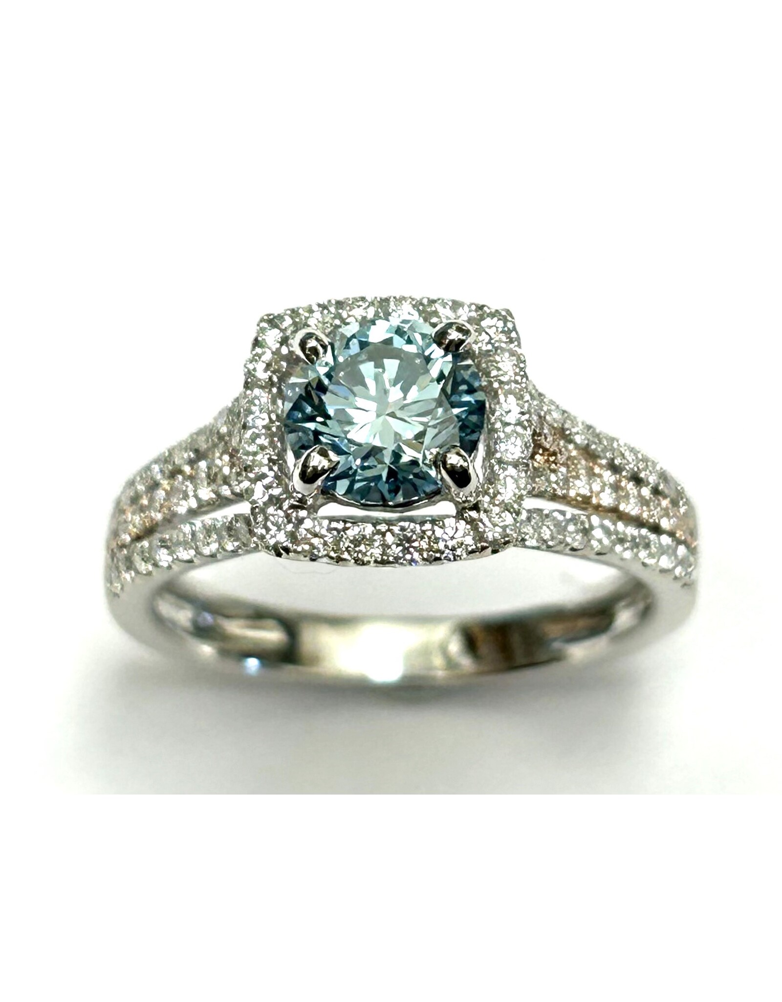 Fancy Coloured Diamond Ring 14KWR