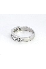 0.95ctw Channel Lab Diamond Ring 14KW