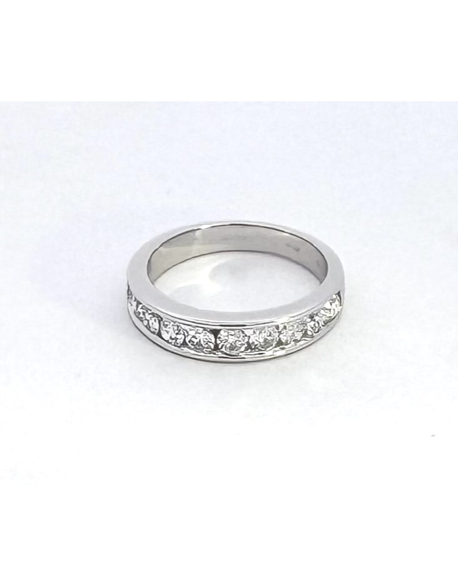 0.95ctw Channel Lab Diamond Ring 14KW