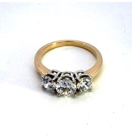 Three Stone Semi-Mount Ring