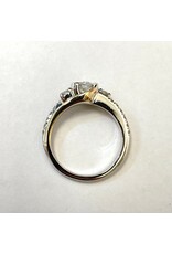 0.74ctw Custom Twist Diamond Ring 14KWY