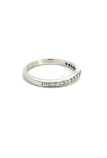 Custom Curved Diamond Band 14KW