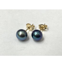 Dark Freshwater Pearl Studs