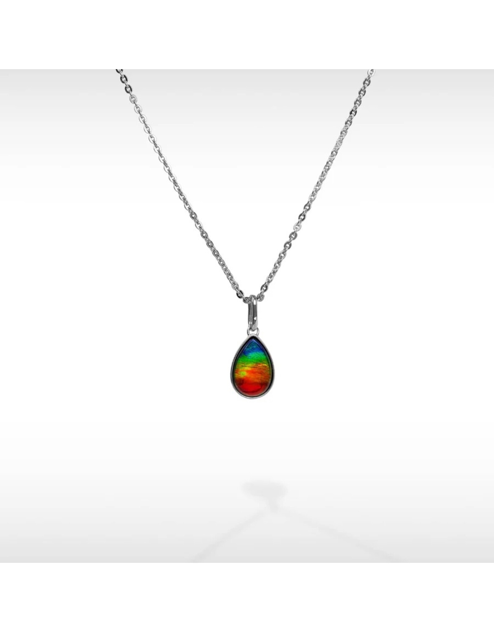 Korite Essentials Pear Ammolite Pendant SS
