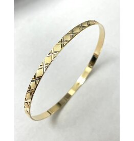 4mm Diamond Cut Bangle