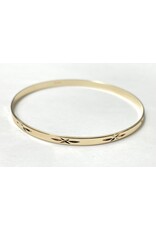 4mm Diamond Cut Bangle 10KY