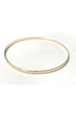 3mm Diamond Cut Bangle 10KY