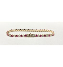 Lab Grown Ruby & Diamond Bracelet