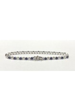 Lab Grown Sapphire & Diamond Bracelet 10KW