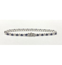 Lab Grown Sapphire & Diamond Bracelet