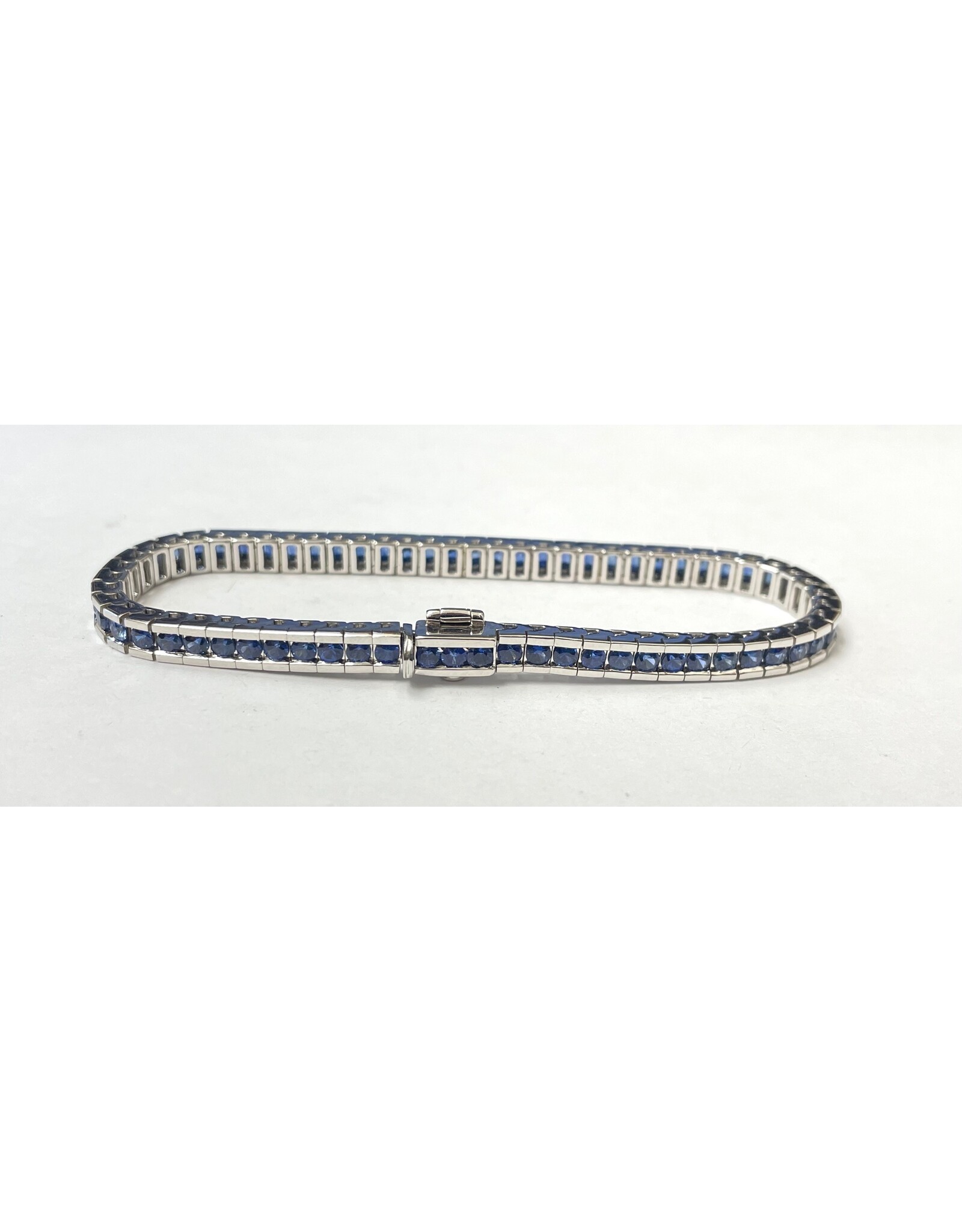 Sapphire Tennis Bracelet 14KW