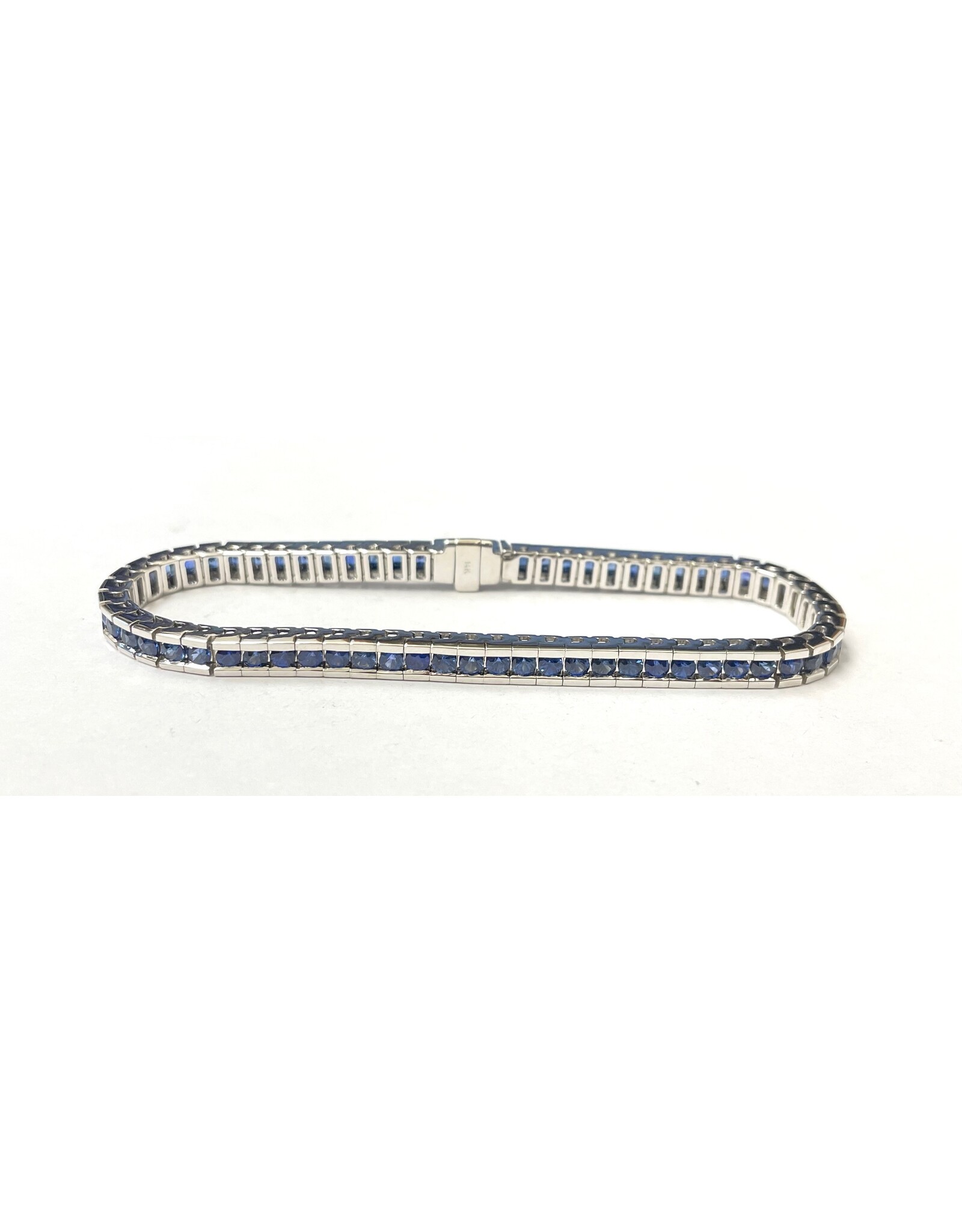 Sapphire Tennis Bracelet 14KW