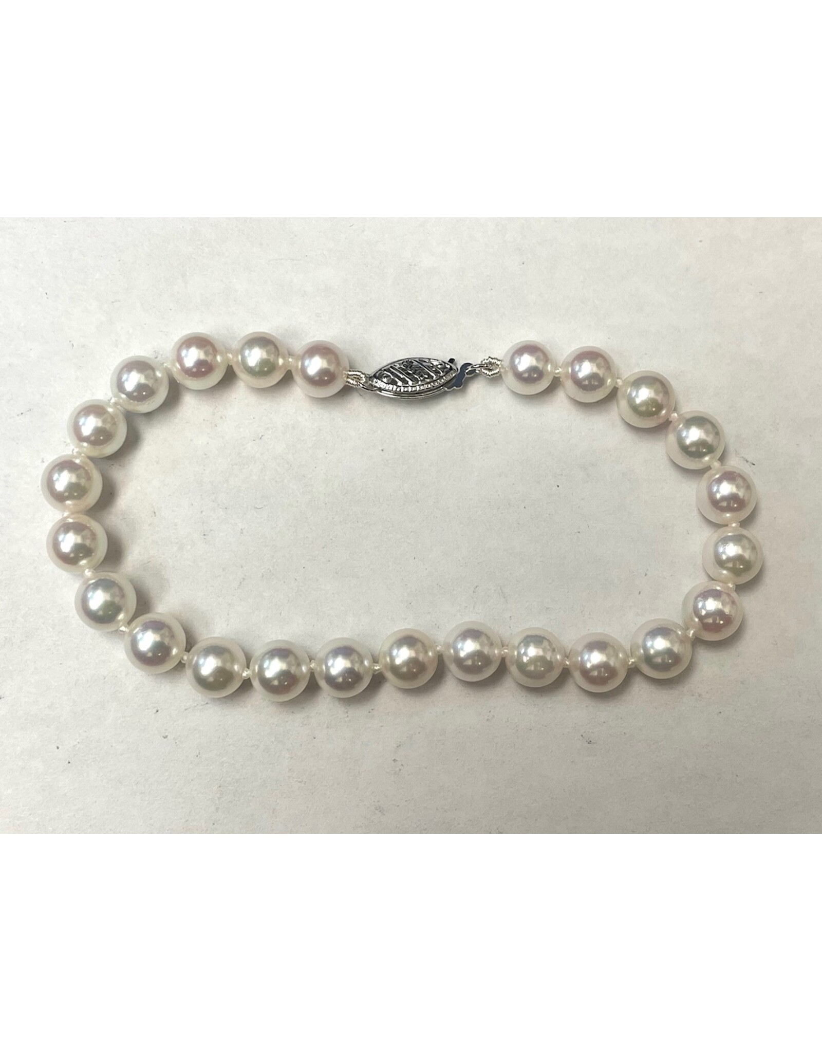 Akoya Pearl Bracelet (6.5-7mm) 14KW
