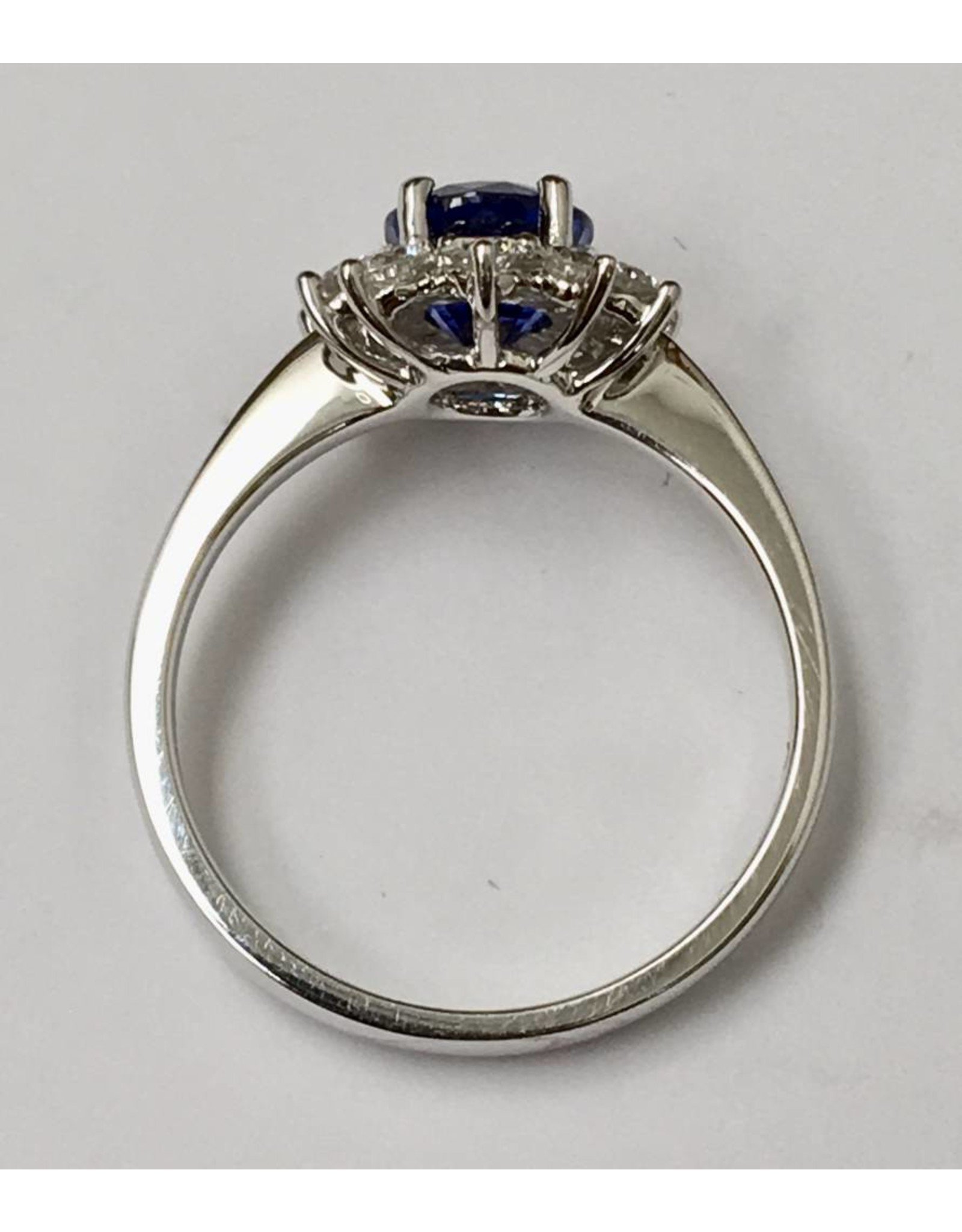Sapphire & Diamond Ring 18KW