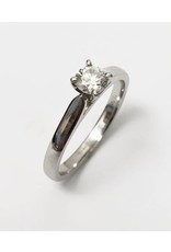 Round Solitaire Diamond Ring (0.33ct) 14KW