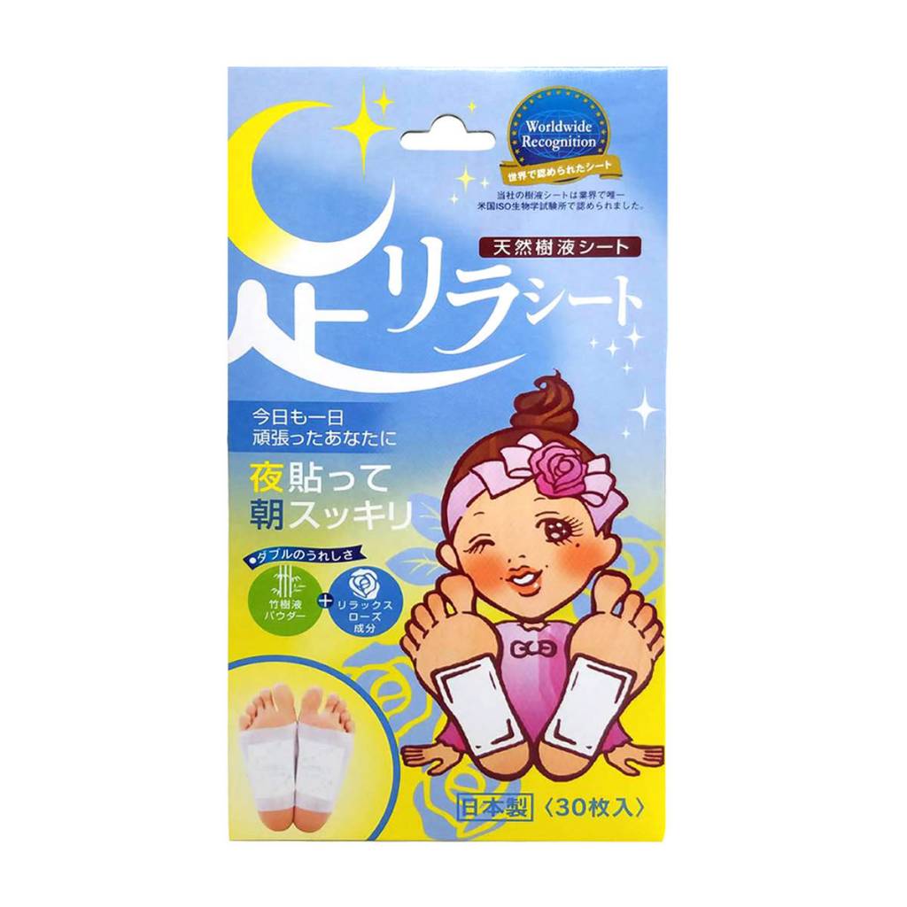 樹之惠天然樹液排毒足貼藍色白薔薇舒緩疲勞30枚入 Jealousy Beauty 日本藥妝店