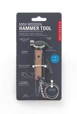 Kikkerland KR13-W Mini Wooden Hammer Tool Keychain
