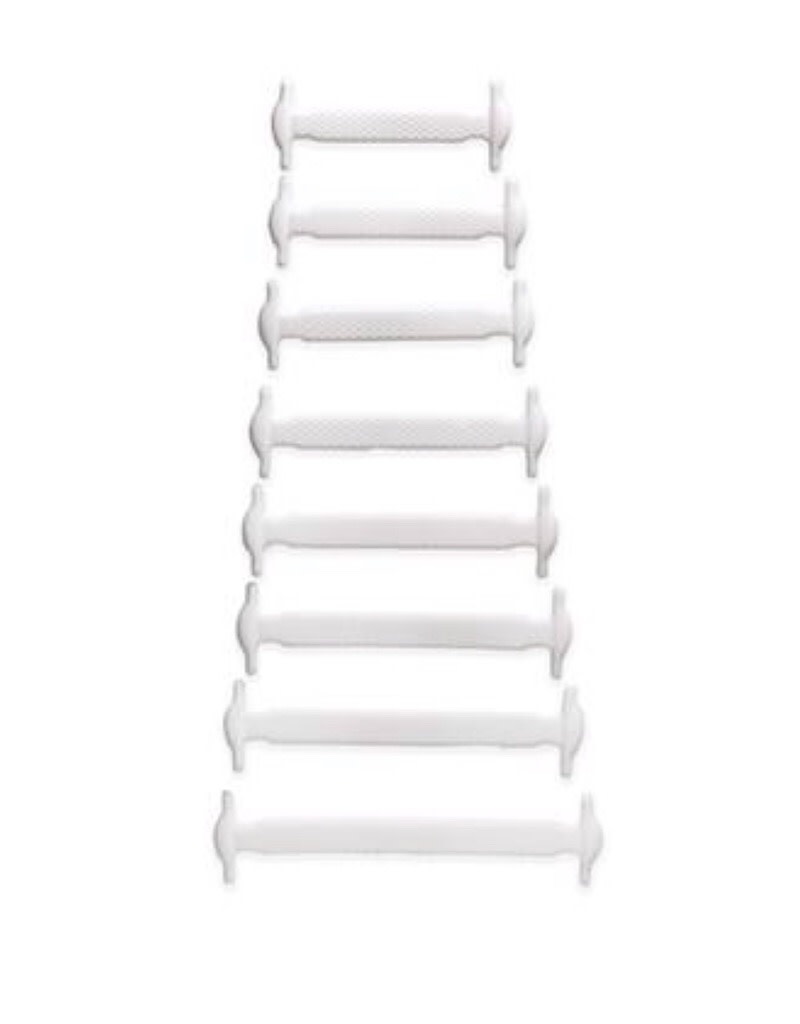 Kikkerland Kikkerland  White No-Tie Shoe Bands