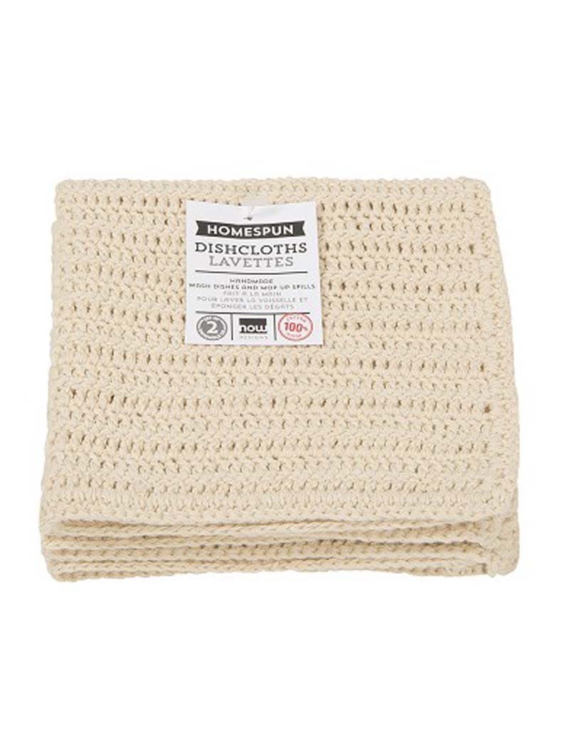 Now Designs Homespun Dishcloth Set of 2