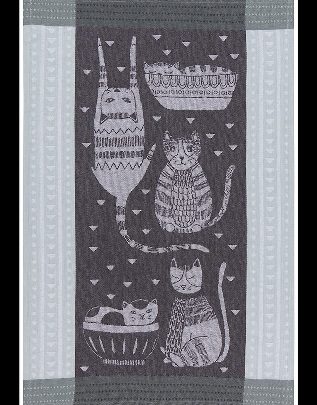 Danica Tea Towel Purr Party Jacquard