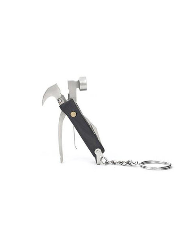 Kikkerland KR13-BK Mini Black Hammer Tool Keychain