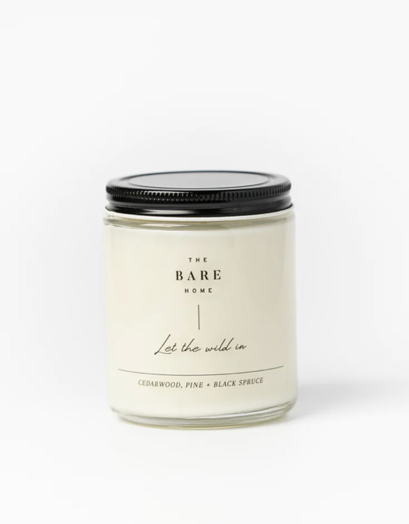 Candle LET THE WILD IN Cedarwood Pine Black Spruce