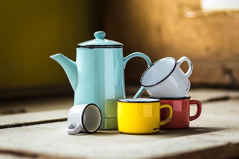 Abbott Enamel Look Cappuccino Mug