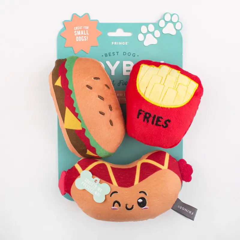 Fringe Studio Fast Foodies Dog Toy Set