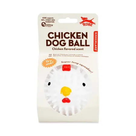 Kikkerland Chicken Flavored Dog Ball