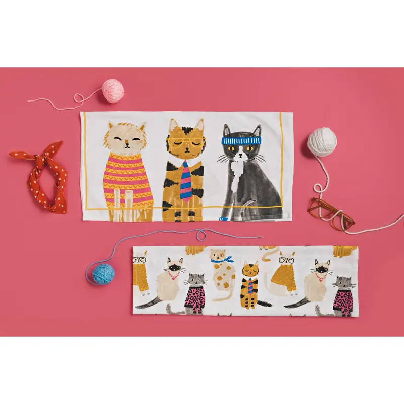 Danica Jubilee Feline Fine Floursack Dish Towel Set