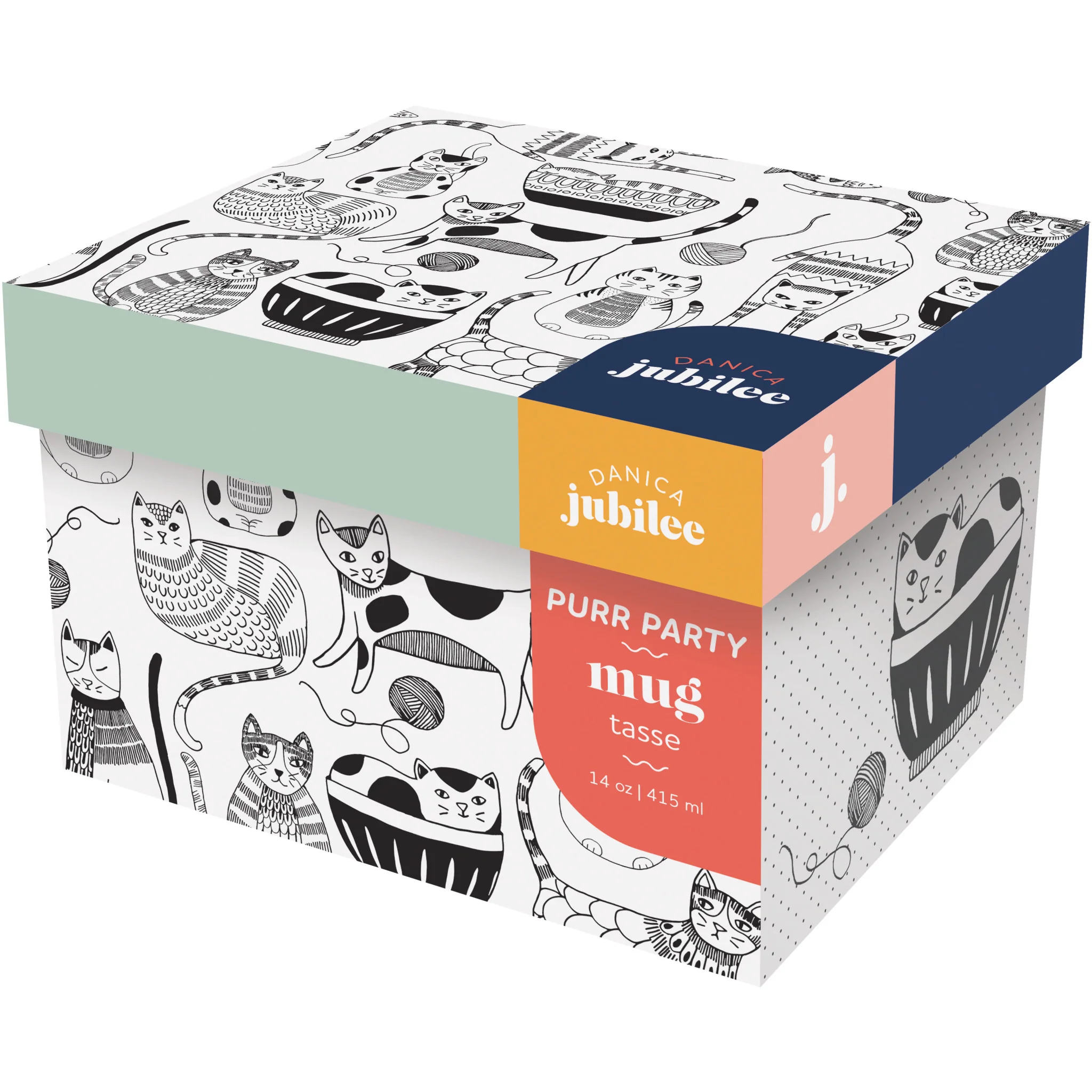 Danica Jubilee Purr Party Mug in Box
