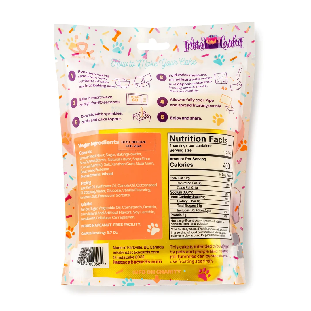 InstaCake Best Friends Dog Cake kit