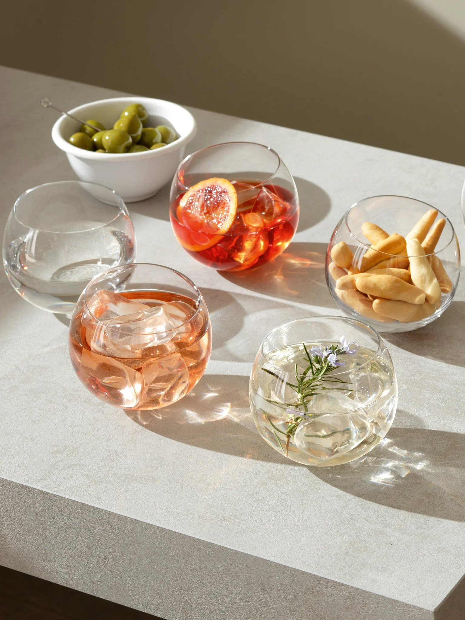 LSA Clear Rocker Tumbler Set of 4