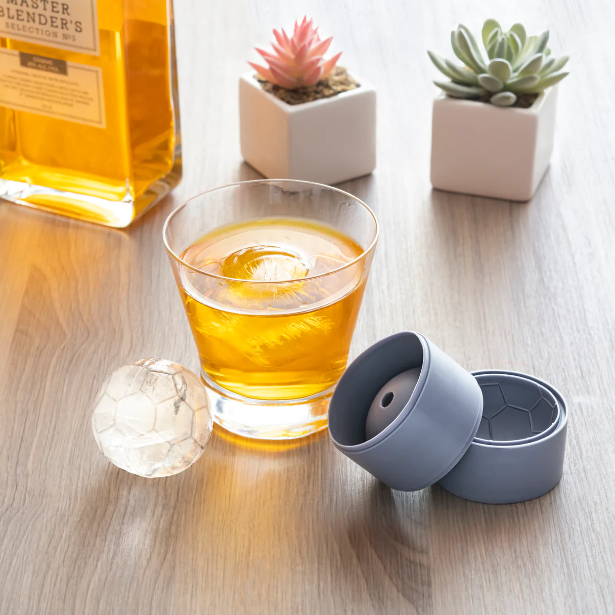 Kikkerland Soccer Ball Ice Molds