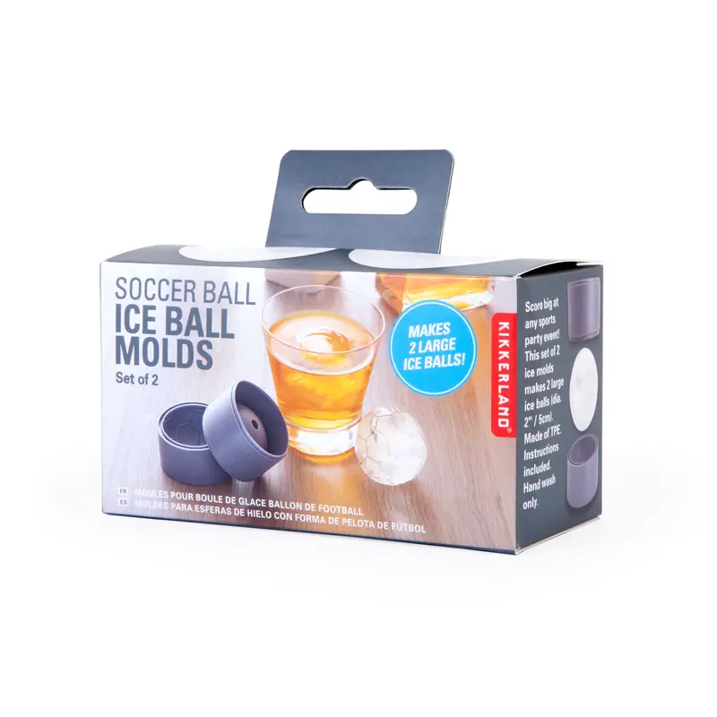 Kikkerland Soccer Ball Ice Molds